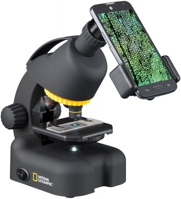 Mikroskop Bresser National Geographic 40–640x z adapterem do smartfona