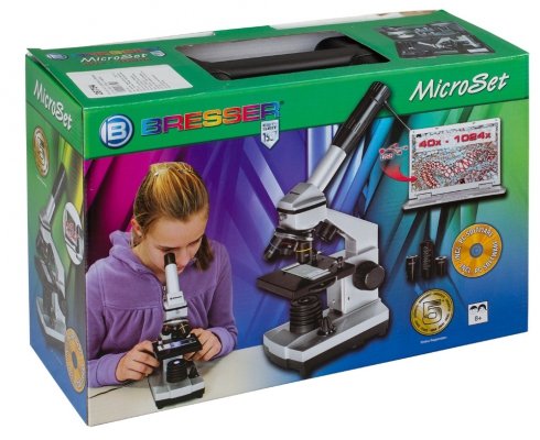 Mikroskop Bresser Junior 40x–1024x, z futerału