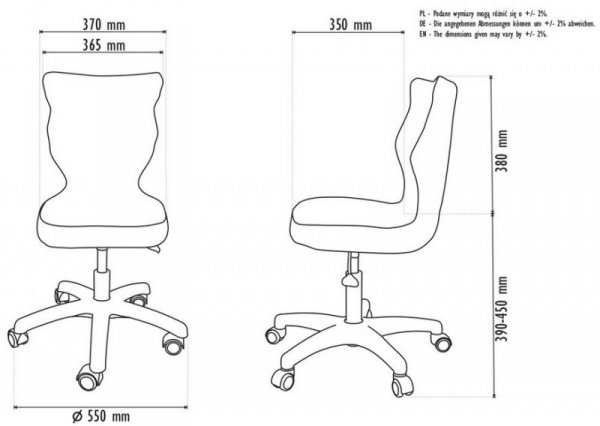 Krzesło Petit Biały Visto 08 Rozmiar 4 Wzrost  133-159#R1