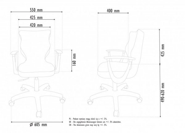 Krzesło Norm Visto 05 Rozmiar 6 159-188 #R1