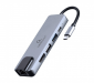 Adapter GEMBIRD A-CM-COMBO5-04 USB-C na HDMI/RJ45/USB-C/USB-<br />A 