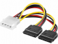 Kabel AKYGA Adapter Molex/2xSATA AK-CA-16 