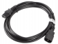 Kabel zasilający LANBERG IEC-320 C13 3m. CA-C13E-11CC-0030-BK 