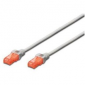 DIGITUS Cat6 U/UTP 0.5 m Szary 0.5 Patchcord 