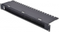 Panel zapasu kabla ze szczotką 1U S/480 G/120 czar ny (RAL 9005) 