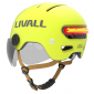 Kask Livall L23 żółty 54-58cm z szybką ochronną LED/SOS 