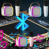 Zestaw karaoke dla dzieci mikrofon głośnik rgb