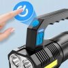 Latarka led 2000lm z uchwytem akumulatorowa
