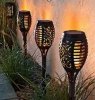 Lampa słoneczna pochodnia płomień 48,5 cm zestaw 4 sztuk
