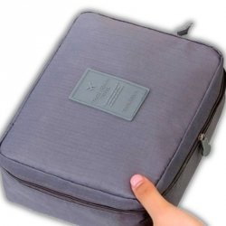 Kosmetyczka podróżna funkcjonalna szara