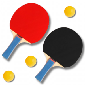 Zestaw do ping ponga 2x paletka + 3x piłeczka