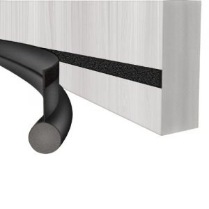 Uszczelka pod drzwi na rzep antyprzeciąg czarna 96 cm