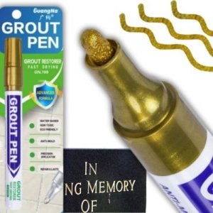 Marker do renowacji nagrobków złoty wodoodporny trwały okrągła końcówka