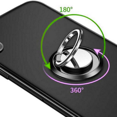 Etui do iPhone 17 Pro z uchwytem Ring i szkłem 9H – Zestaw 3w1 Clear 360°