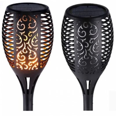 Lampa słoneczna pochodnia płomień 48,5 cm zestaw 4 sztuk