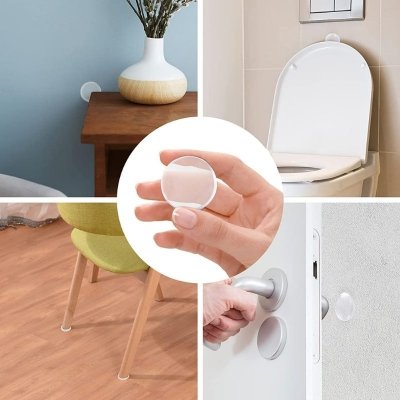 Odbojnik przezroczysty okrągły 3cm 6 sztuk