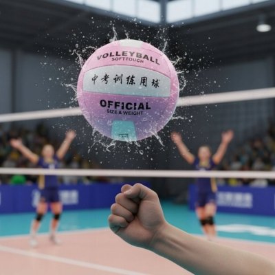 Piłka do siatkówki rozmiar 5 lekka plażowa halowa różowa