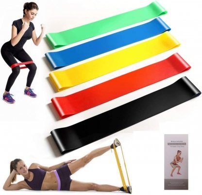 Opaski fitness gumy oporowe 5 sztuk