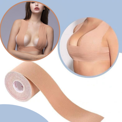 Taśma do ciała beżowa unosząca biust 5mx5cm