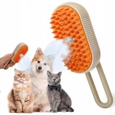 Szczotka parowa dla kota i psa elektryczna do pielęgnacji sierści