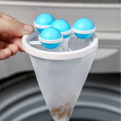 sitko na kłaczki sierść włosy do pralki 5 sztuk