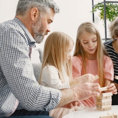 Klocki drewniane wieża gra zręcznościowa styl jenga