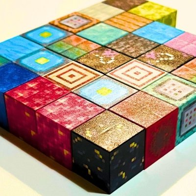 Klocki magnetyczne sześciany 27 sztuk + 4 figurki + worek