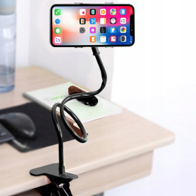 giętki uchwyt na telefon z klipsem