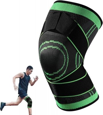 Opaska na kolano wiązana XL Green