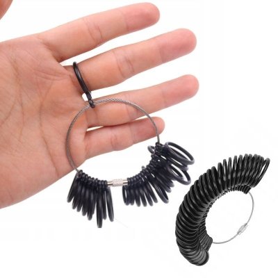 Miarka jubilerska 3w1 – zestaw do mierzenia rozmiaru palców i pierścionków