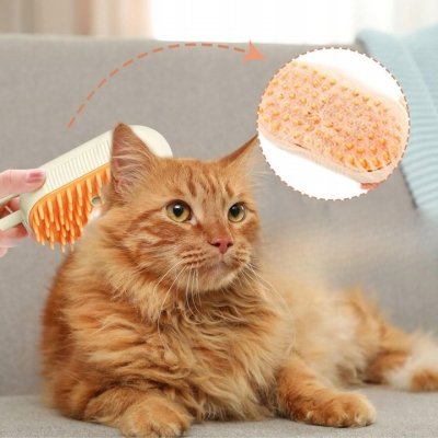 Szczotka parowa dla kota i psa elektryczna do pielęgnacji sierści
