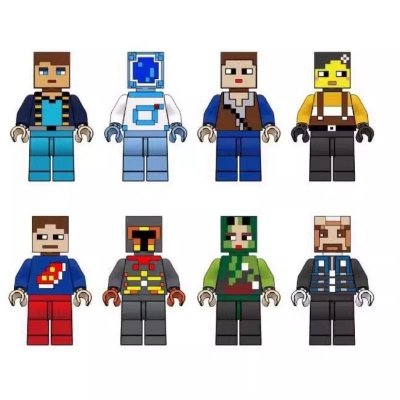 Klocki magnetyczne sześciany 27 sztuk + 4 figurki + worek