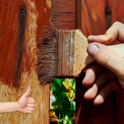 Zestaw płaskich pędzli malarskich 5 sztuk