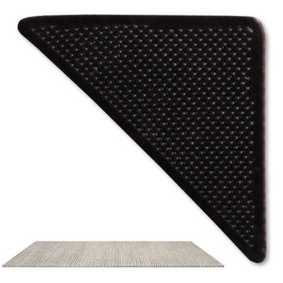 Naklejki antypoślizgowe pod dywan 4 sztuki – podkładki samoprzylepne do wykładzin i dywanów