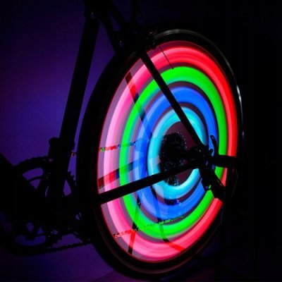 Nakładki świecące led na szprychy rowerowe 8 sztuk