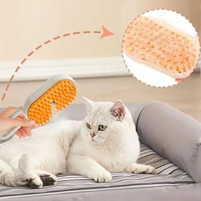 Szczotka parowa dla kota i psa elektryczna do pielęgnacji sierści