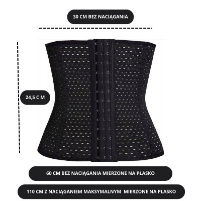 Gorset wyszczuplający modelujący brzuch talię XL