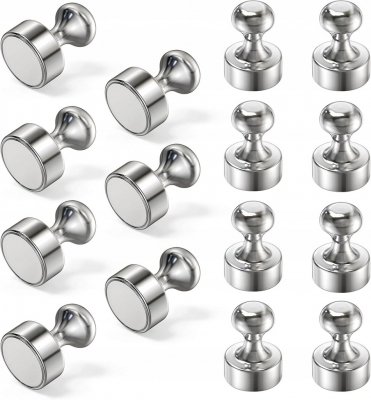 Magnesy neodymowe push pin mocne pionki na lodówkę 16 sztuk