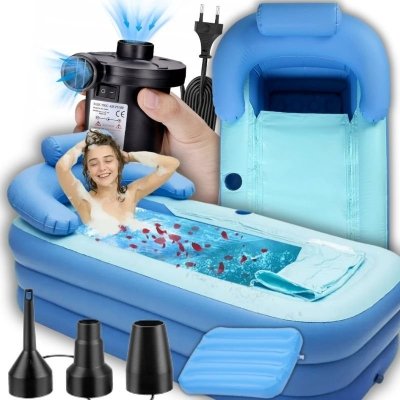 Wanna SPA składana z zagłówkiem dmuchana z pompką