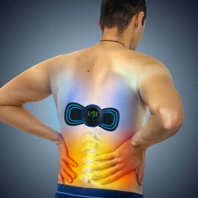 Mini masażer EMS karku, mięśni brzucha, elektroterapia