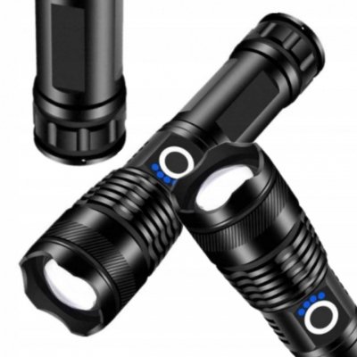 Latarka taktyczna akumulatorowa zoom 5 trybów