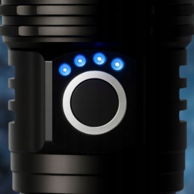 Latarka taktyczna akumulatorowa zoom 5 trybów