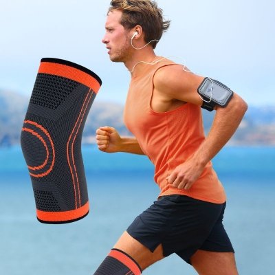 Stabilizator kolana XL orange - orteza opaska uciskowa