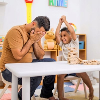 Klocki drewniane wieża gra zręcznościowa styl jenga