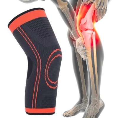 Stabilizator kolana XL orange - orteza opaska uciskowa