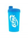 6PAK Nutrition Shaker TRAIN EAT SLEEP REPEAT Neon Blue - 700ml -2