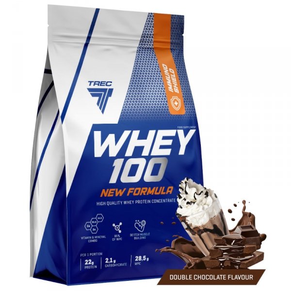 Trec Whey 100 New Formula 700g Podwójna Czekolad