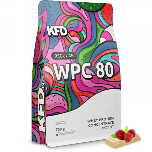 KFD Regular WPC 80 750 g Biała Czekolada-Malina