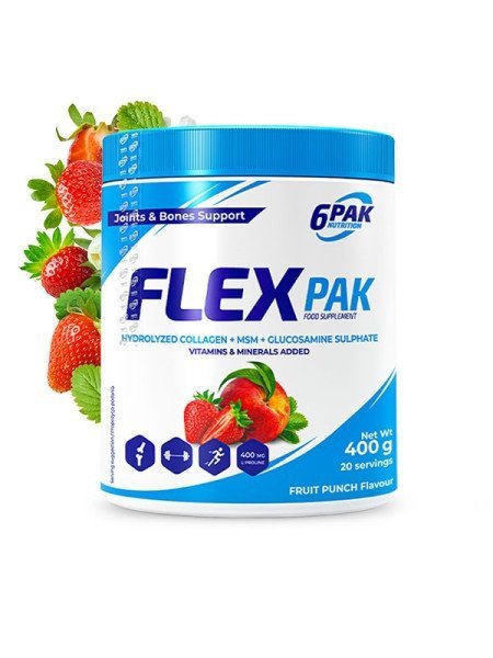 6PAK Flex Pak 400g Truskawka