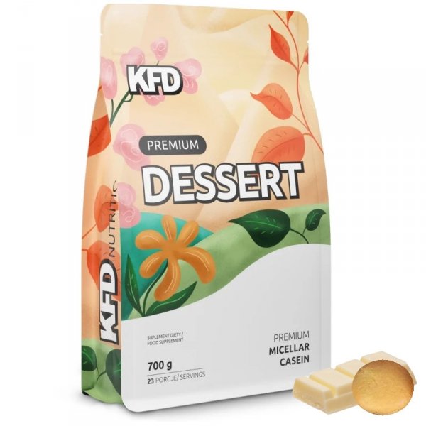 Białko KFD Premium Dessert 700 g  Biała Czekolada - Biszkopt